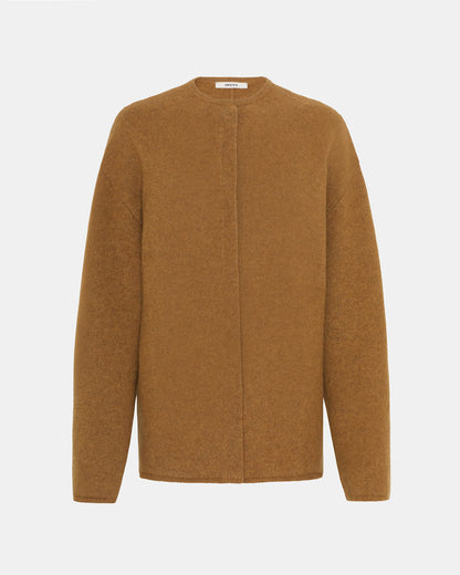 Box Cardigan in Ochre