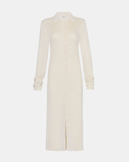 Long Cardigan in Ivory