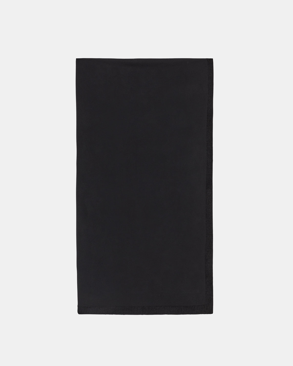 Chenille Trim Shawl in Black