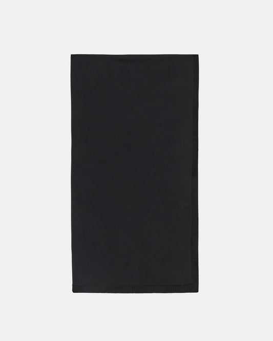 Chenille Trim Shawl in Black