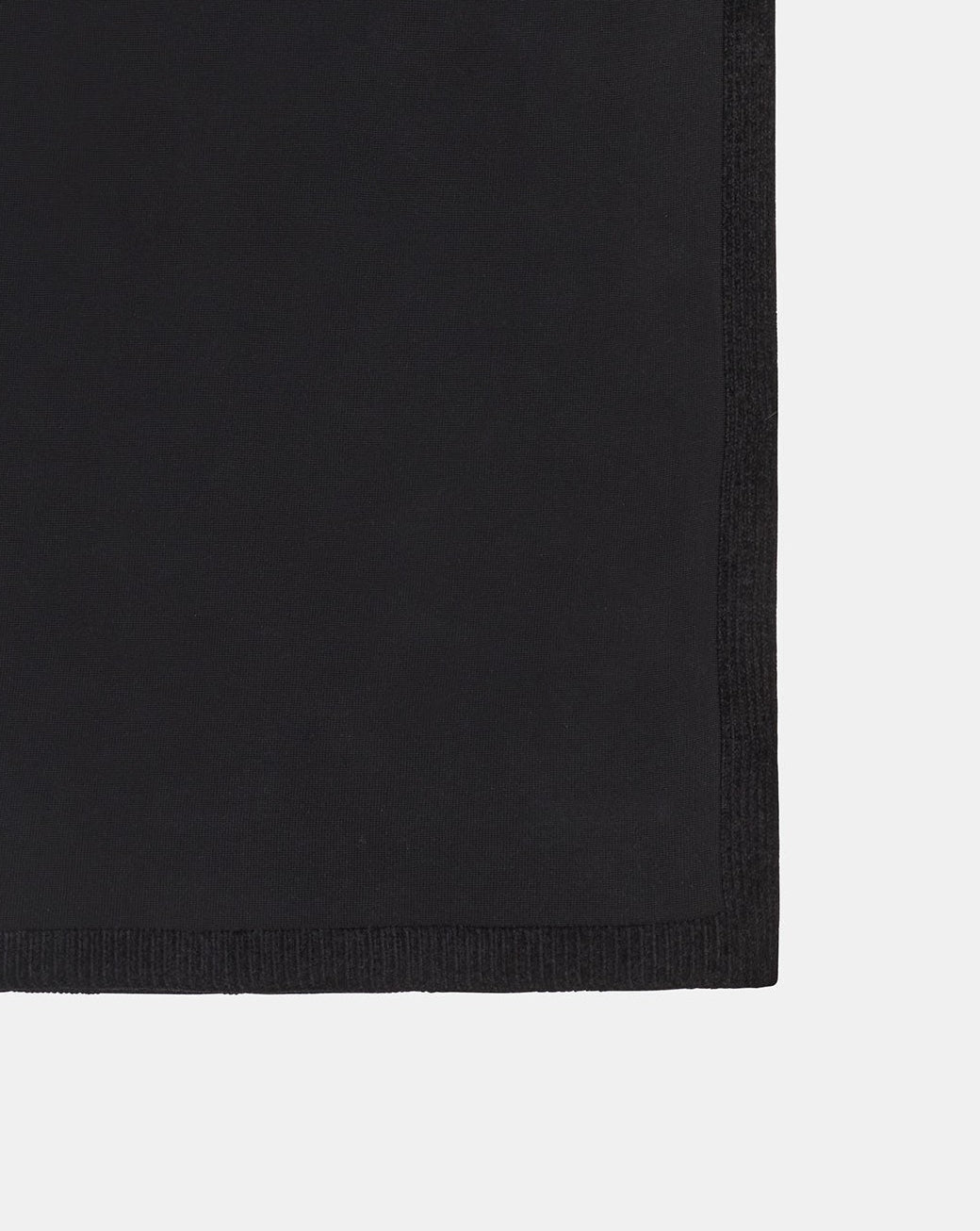 Chenille Trim Shawl in Black