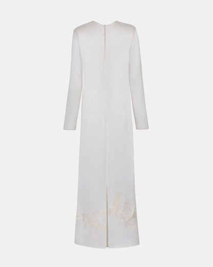 Appliqué Leaves Dress