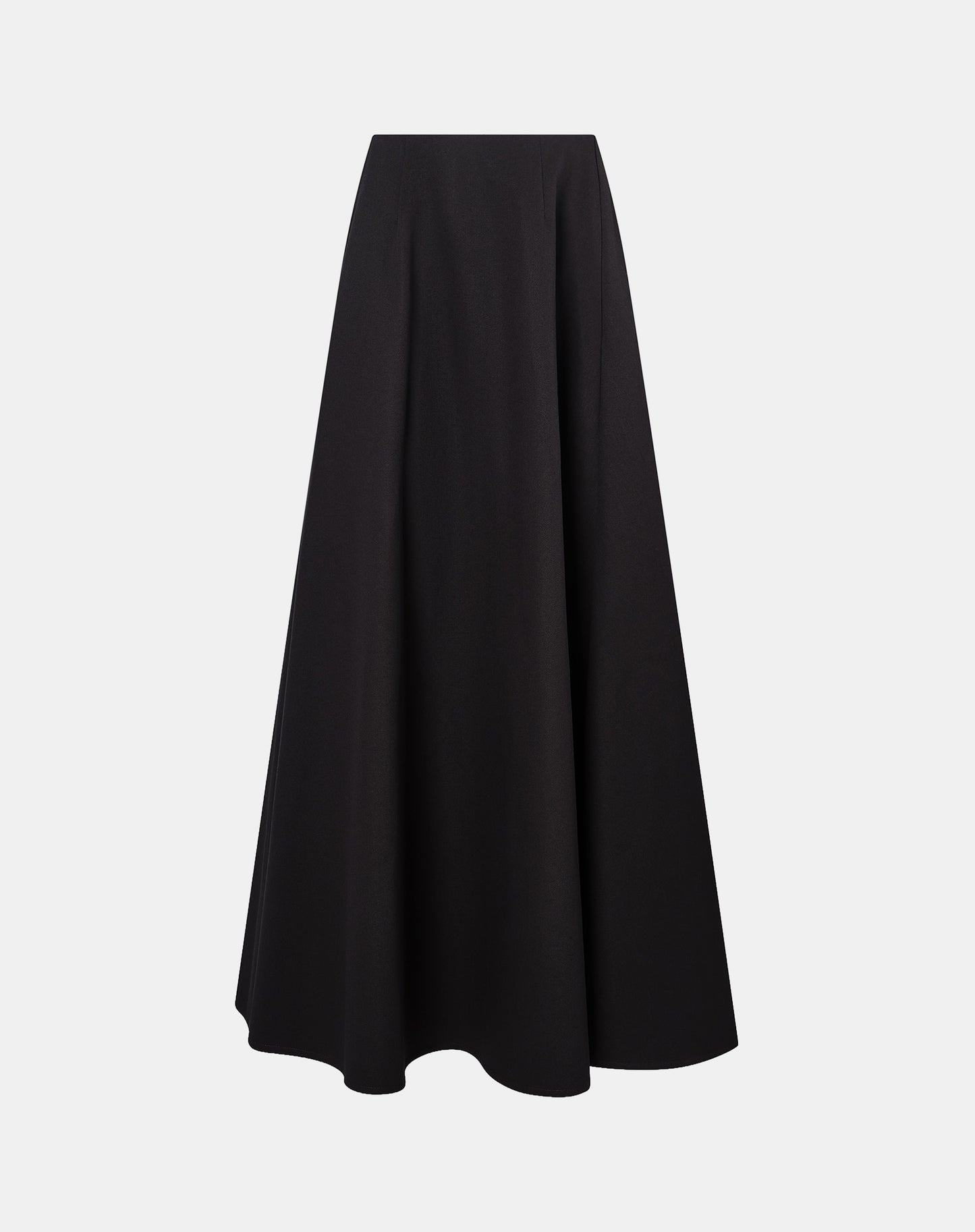 Cotton Canvas Evening Skirt in Black