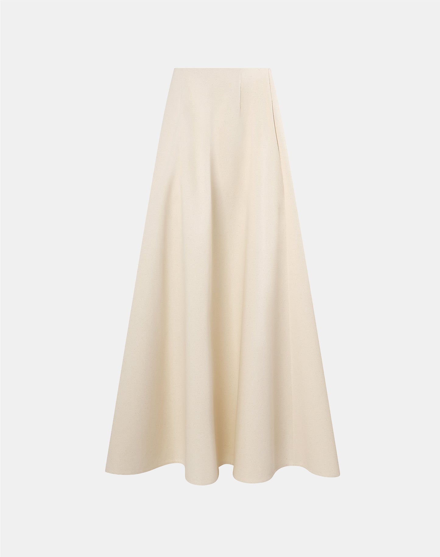 Cotton Canvas Evening Skirt in Natural