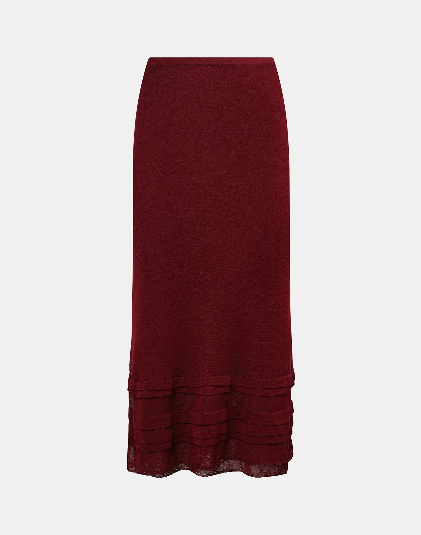 Layered Skirt in Burgundy